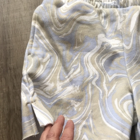 Sweatshorts Marbled Blue Girls 7/8 - Picture 4 of 9